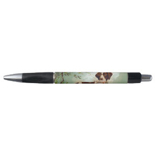 Stylo Chien de chasse avec oiseau dans la bouche