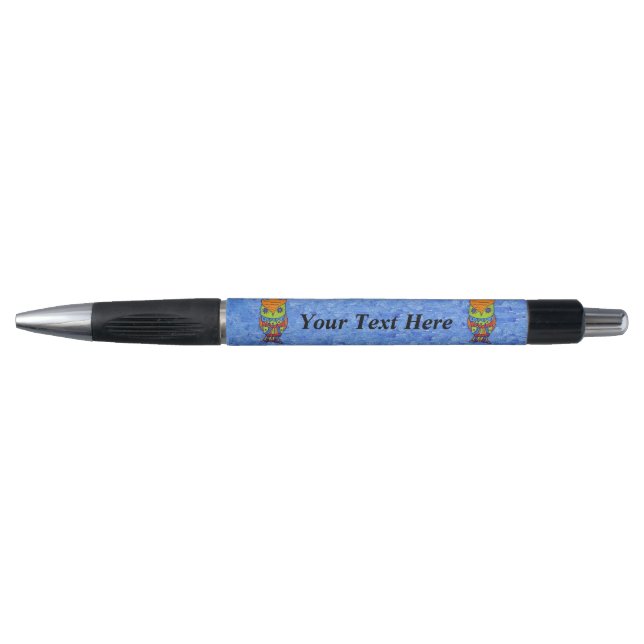 Stylo Chouette Fantaisie Colorée Fantastique (Devant)