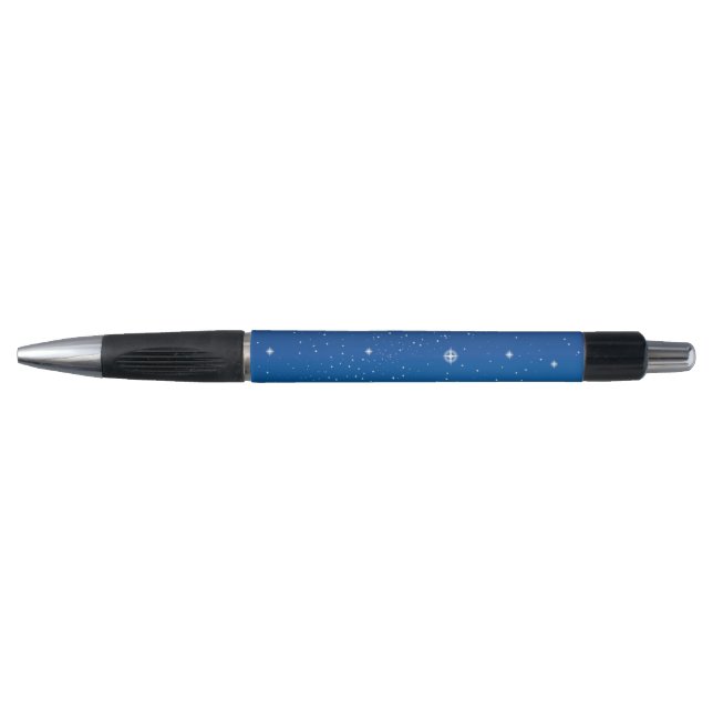 Stylo Ciel nocturne étoilé bleu profond (Devant)