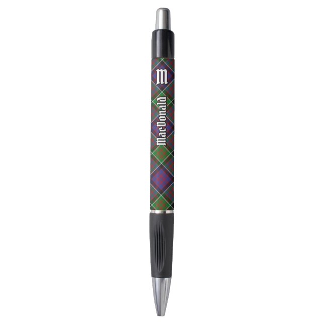 Stylo Clan MacDonald de Clanranald Tartan Pen (Devant (Vertical))