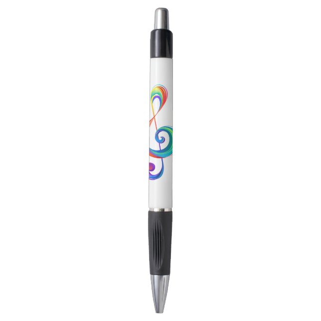 Stylo Clé arc-en-ciel (Devant (Vertical))