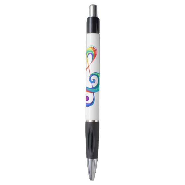 Stylo Clé arc-en-ciel (Devant (Vertical))