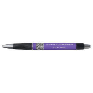 Stylo Code QR personnalisé Info de balayage Texte et sty