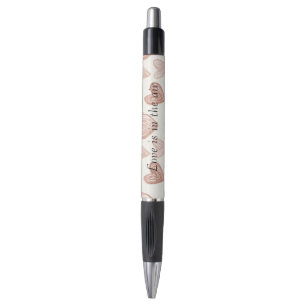 Stylo Cœurs d'amour de crème rose