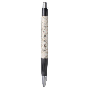 Stylo Cœurs de crème rose Amour
