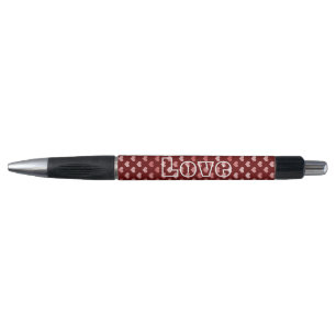Stylo Coeurs rouges roses Ombre