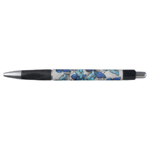 Stylo Composition des White and Blue Butterflies