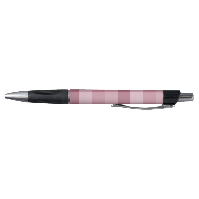 Stylo Conception à carreaux et à gingham rose (Bas)