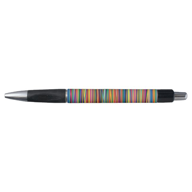 Stylo Conception de bandes abstraites colorées (Devant)