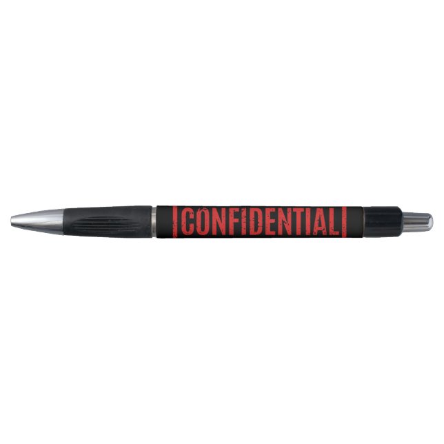 Stylo Confidentiel Timoté Noir (Devant)