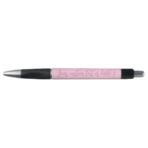Stylo Conscience du cancer du sein mois script personnal