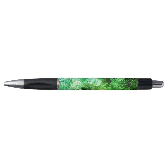 Stylo Couches de cristaux verts (Devant)