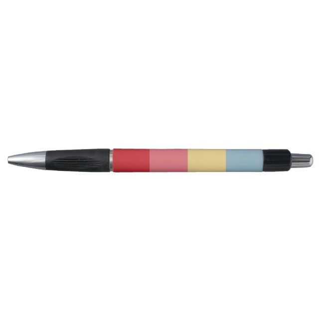 Stylo Couleurs de bonbons Frappes verticales (Devant)