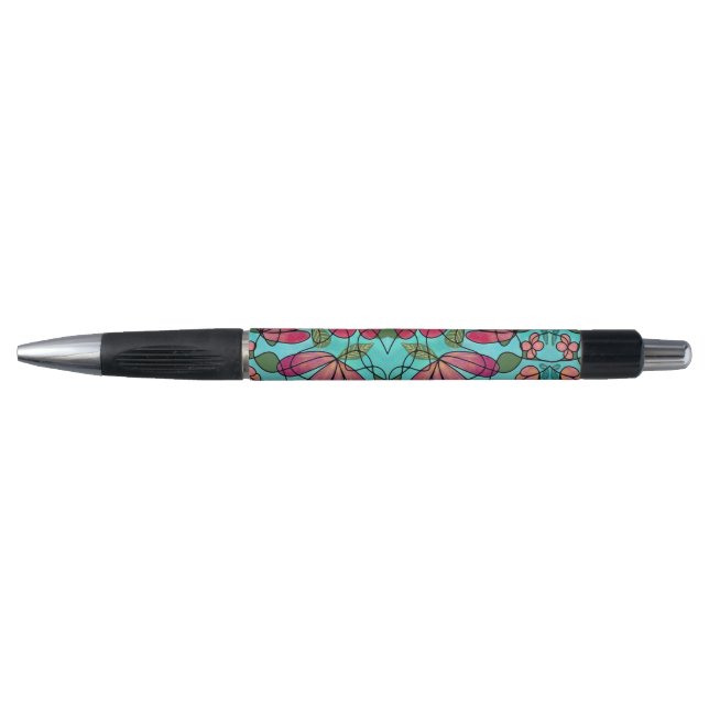 STYLO COULEURS D'EAU NEUROGRAPHIQUES DES FLEURS DE PRINT (Devant)