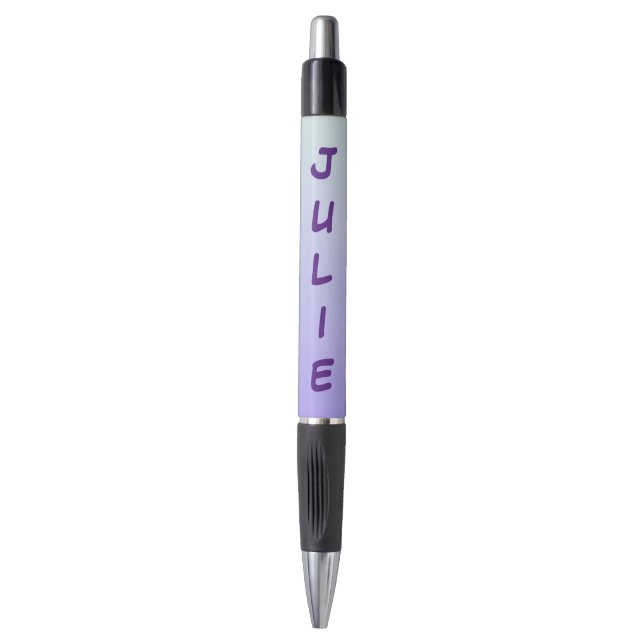 Stylo Couleurs dégradées bleu clair et violet (Devant (Vertical))