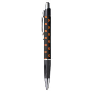 Stylo Croix orange sur le noir