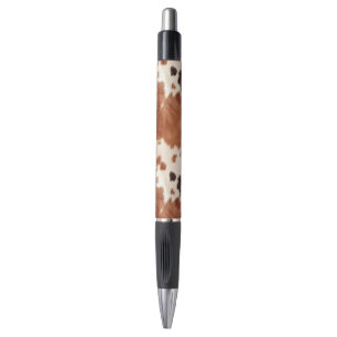 Stylo Cuir de vache Noël Sud-Ouest Crème Marron