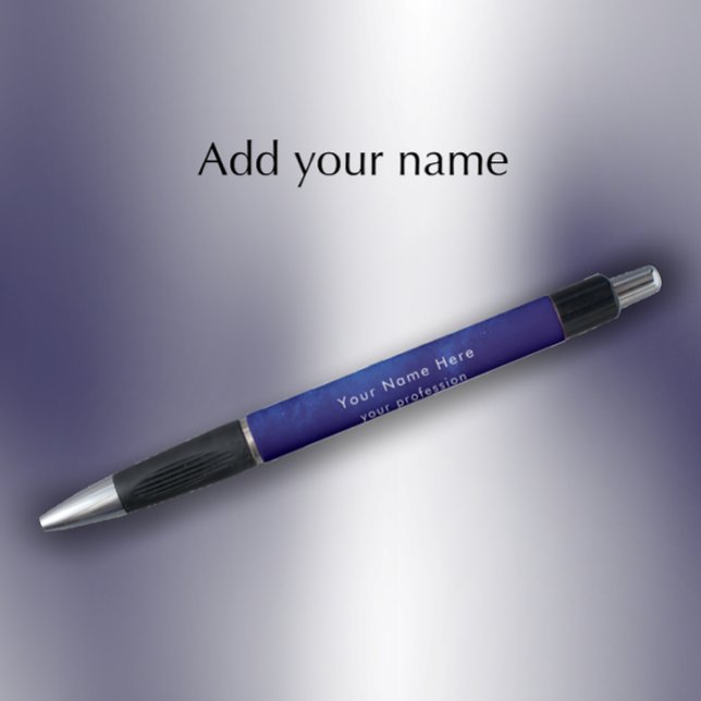 Stylo Custom Cool Modern Nebula Business Promotional (Add your name and custom text for a unique modern business promotional gift pen.

)