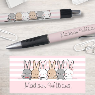 Stylo Cute Bunnies Personnalisé