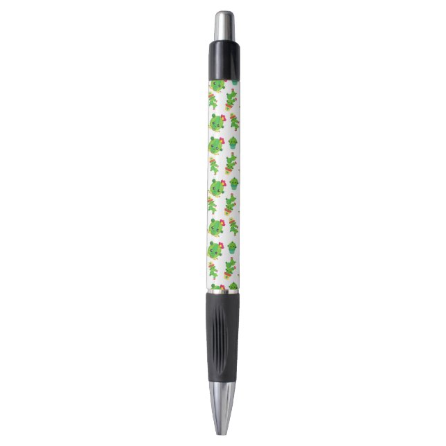 Stylo Cute Cactus, Green Cactus, Motif Cactus (Devant (Vertical))