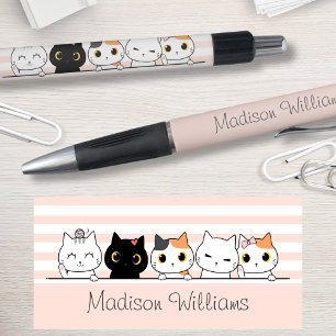 Stylo Cute Cats Personnalisé