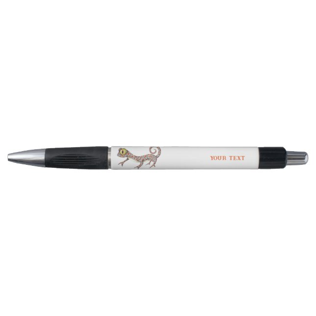 Stylo Cute Gecko personnalisable (Devant)