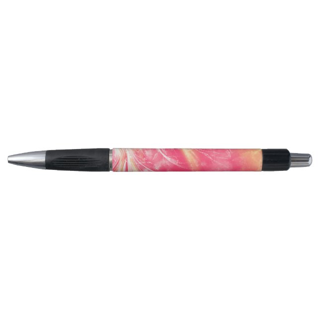 Stylo Dandelions rouges Abstraits et lucioles (Devant)