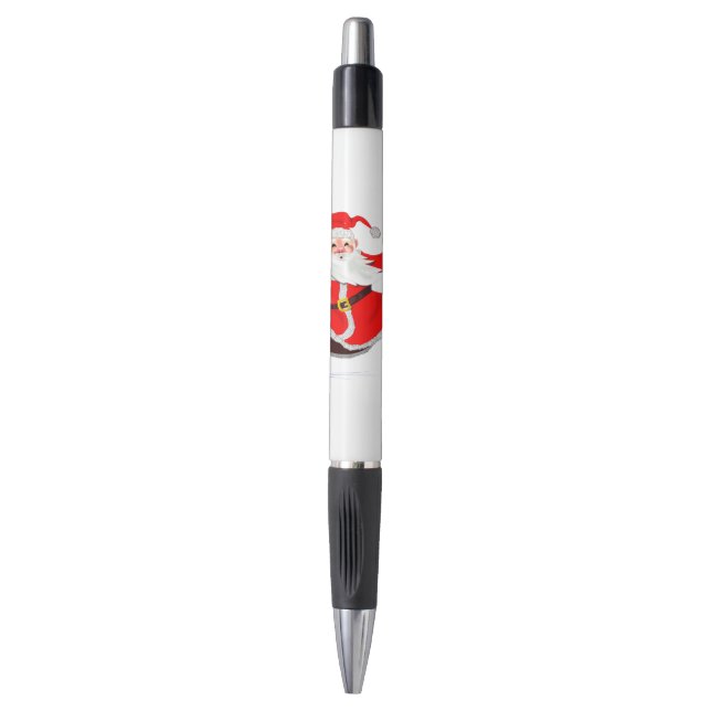 Stylo de Noël Père Noël avec cadeaux (Devant (Vertical))