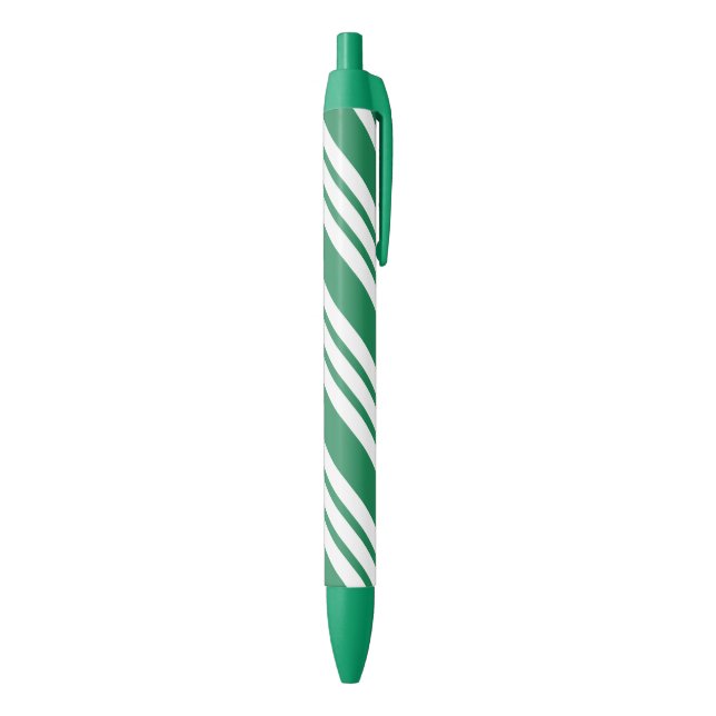 Stylo de Sucre de canne de Noël vert (Bas (Vertical))