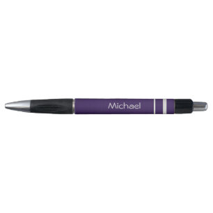Stylo Deep Purple avec de l'argent barre