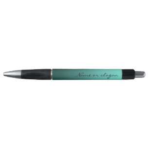 Stylo Dégradé élégant Turquoise avec texte personnal