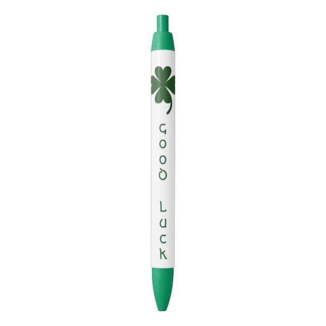 Stylo d'encre de vert de shamrock de bonne chance (devant Vertical)