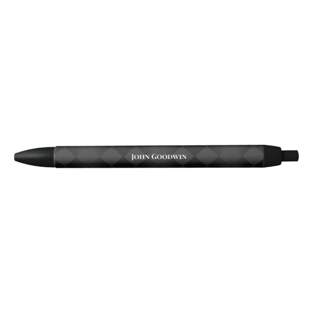 Stylo d'encre Motif Diamant Noir Classique (Devant)