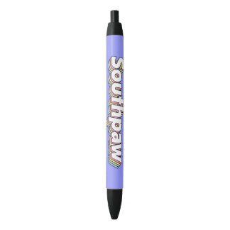 Stylo d'encre noir Southpaw des années 1970 rétro