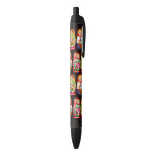 Stylo d'encre noire couleur Matryoshka