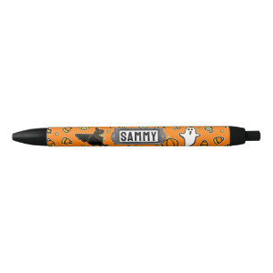 Stylo d'encre noire Halloween personnalisé