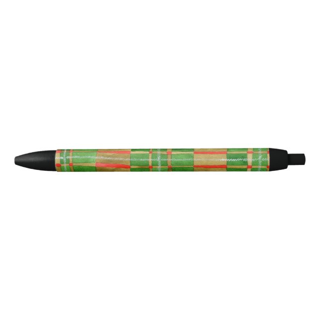 Stylo d'encre noire MAC GREGOR TARTAN (Devant)