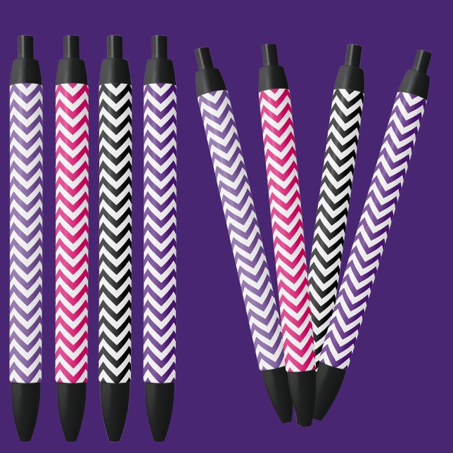 Stylo d'encre noire Motif coloré (Créateur téléchargé)