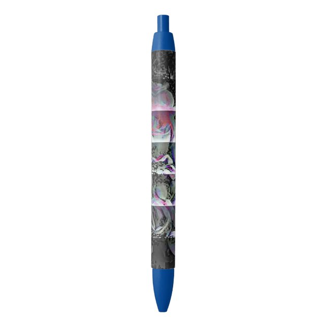 Stylo d'encre noire Techno Bouquet (devant Vertical)
