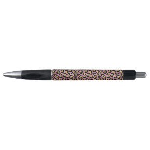 Stylo Design de série Leopard rose et or 15