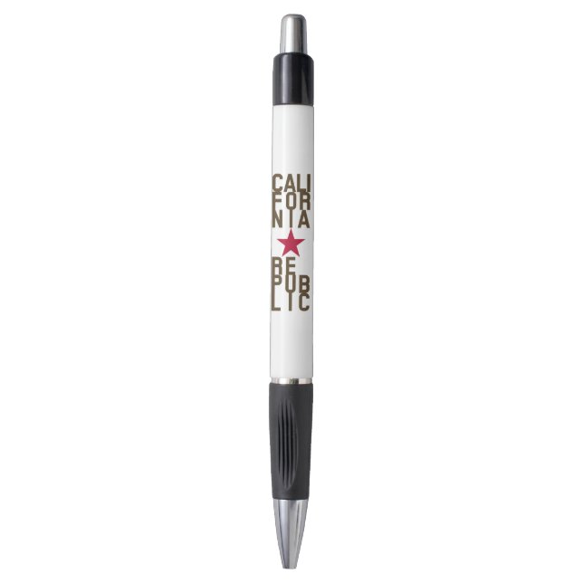 Stylo Design de texte original Californie République (Devant (Vertical))