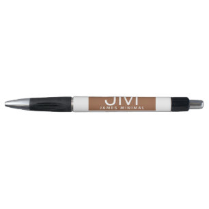 Stylo Design minimaliste professionnel moderne Marron