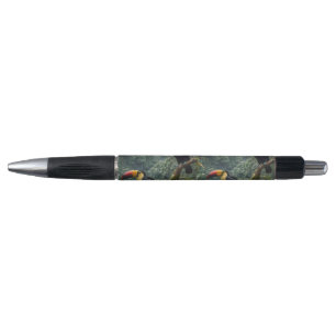 Stylo Deux Oiseaux Toucans Tropicaux,