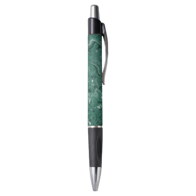 Stylo d'impression en marbre vert classique (Bas (Vertical))