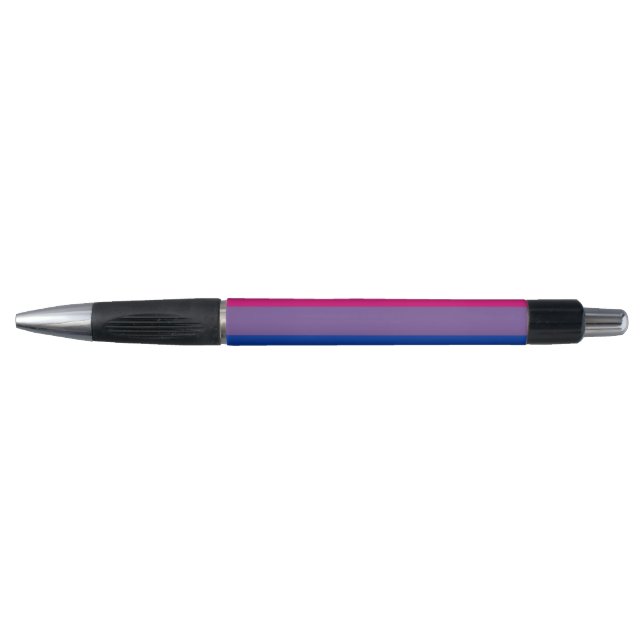 Stylo Drapeau de fierté bisexuelle SlipperyJoe's lavande (Devant)
