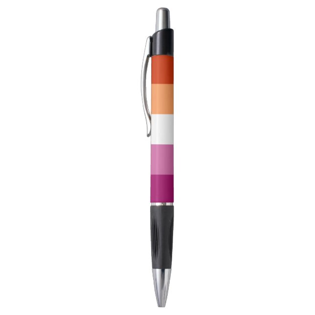 Stylo Drapeau de fierté lesbienne LGBTQ (Haut (Vertical))
