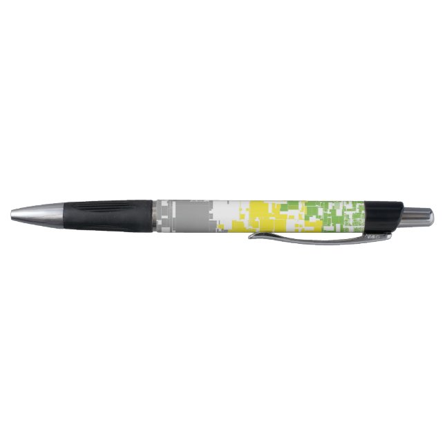 Stylo Drapeau de fierté lithromantique abstrait funky gé (Bas)