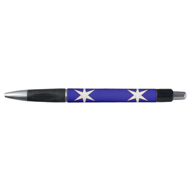 Stylo Drapeau de la préfecture d'Hokkaido, Japon (Devant)