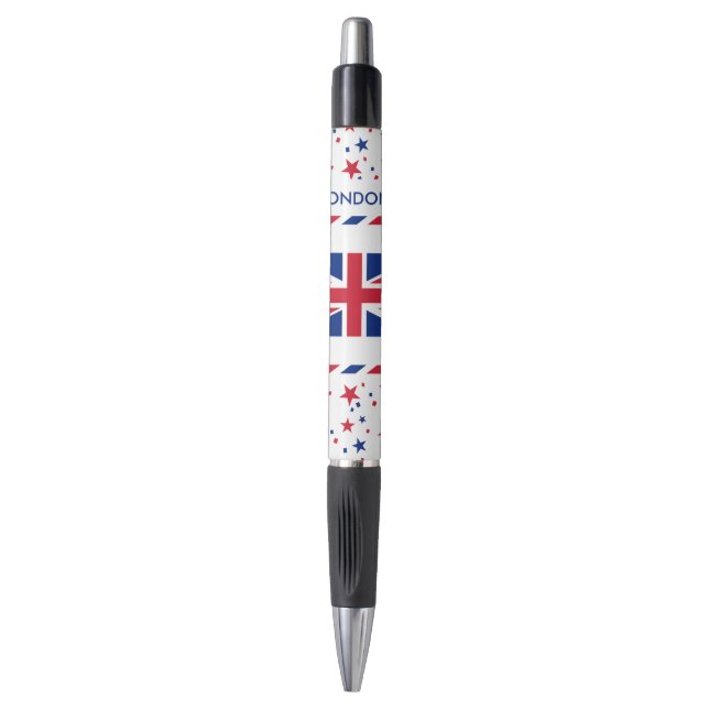 Stylo Drapeau du Royaume-Uni personnalisé (Devant (Vertical))