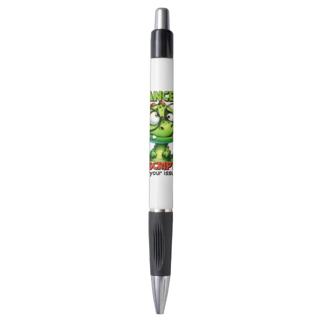 Stylo Drôle sarcasme mot art dinosaure (Devant (Vertical))